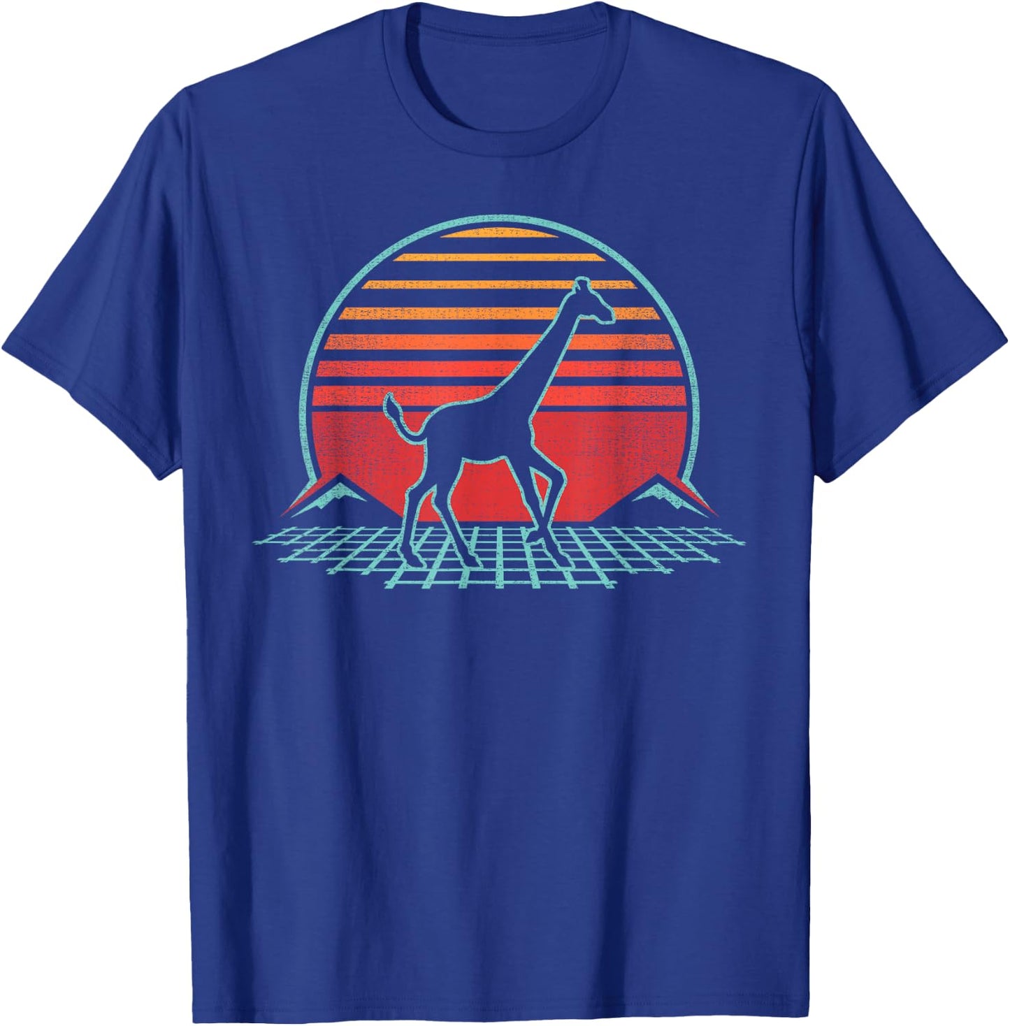 Giraffe Lover Animal Retro Vintage 80s Style T-Shirt - T-Shirt | Royal