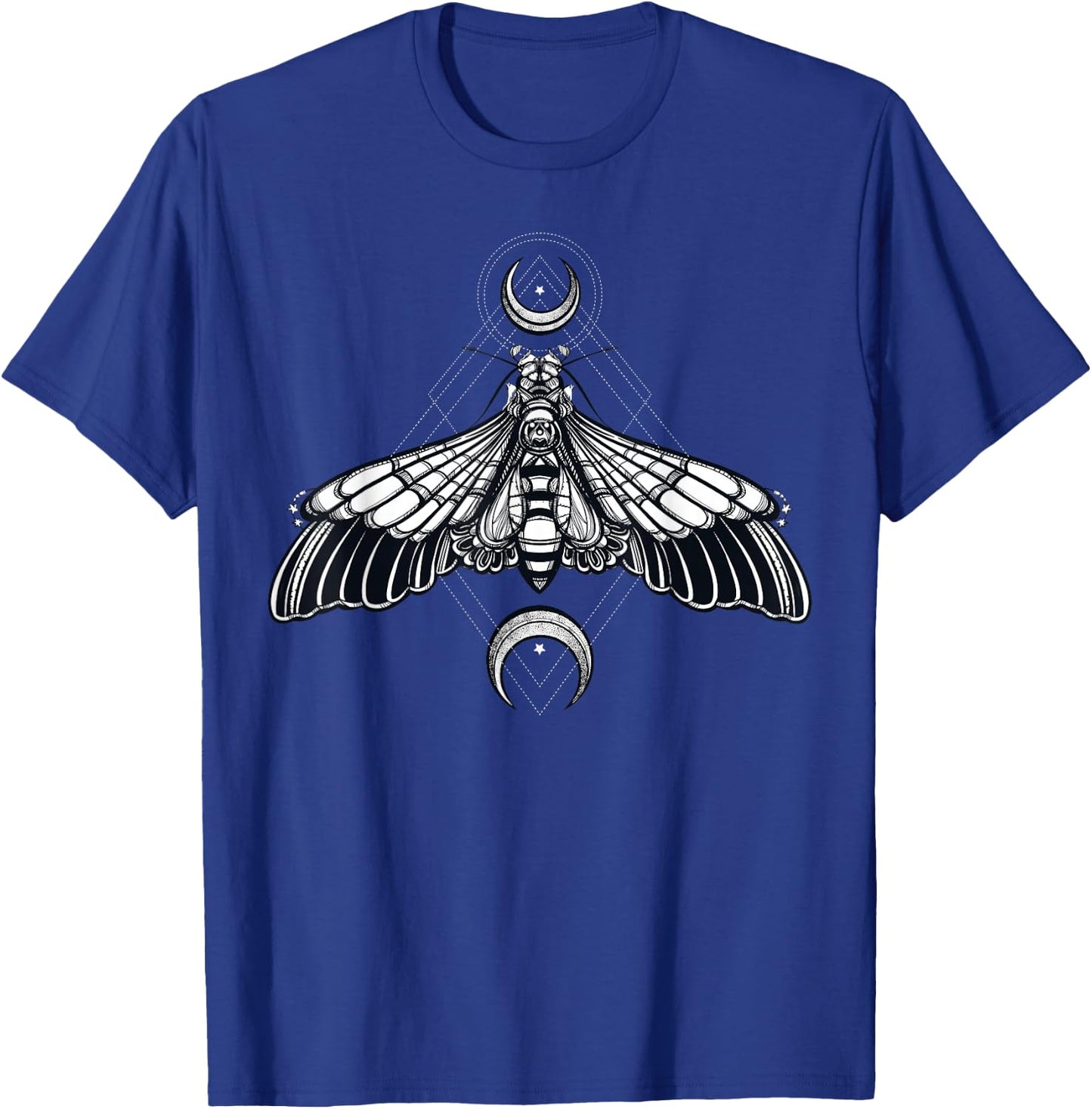 Butterfly Moth - Morbid Moon Occult Sacred Geometry T-Shirt - T-Shirt | Royal