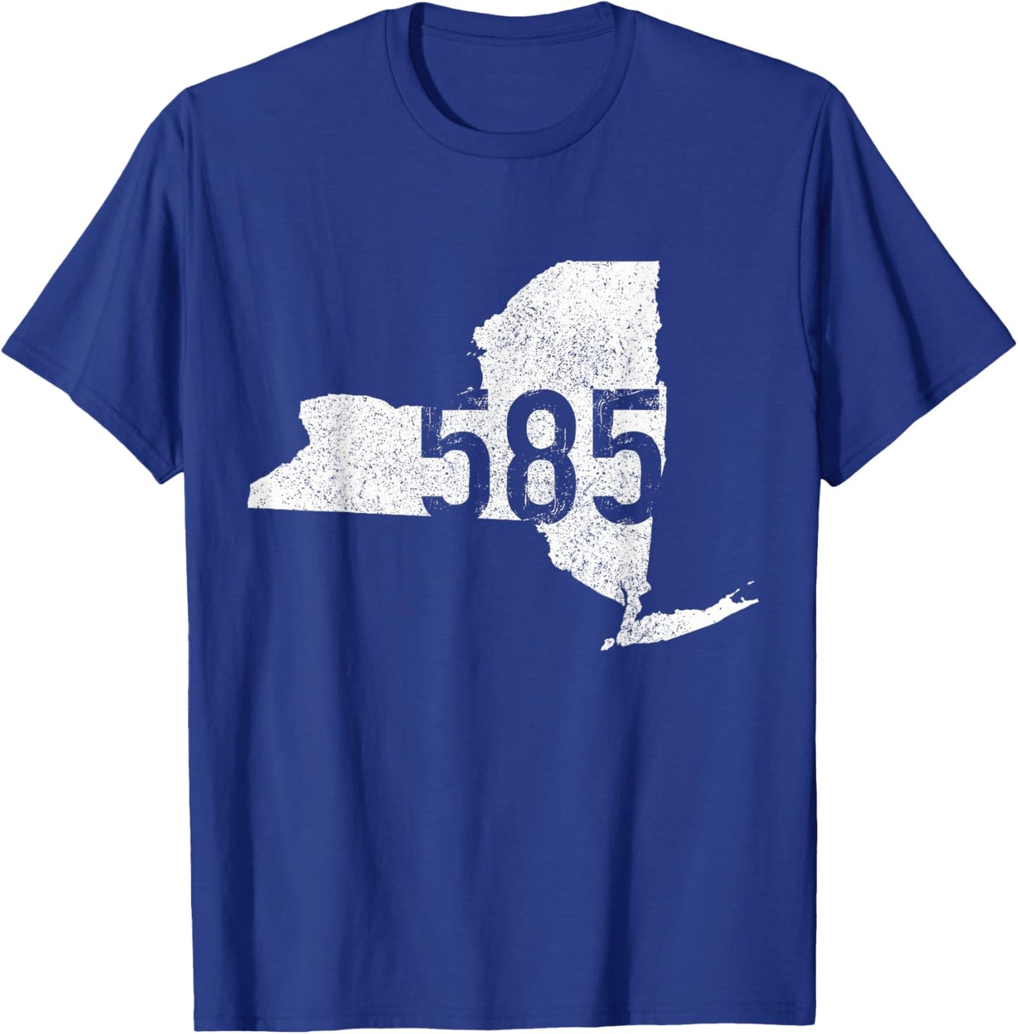 585 Area Code Rochester Livingston New York NY Pride T-Shirt - T-Shirt | Royal