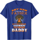 Any Man Can Be A Father Dachshund Daddy Funny Dog Dad T-Shirt - T-Shirt | Royal
