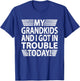My Grandkids And I Got In Trouble Today grandpa grandma T-Shirt - T-Shirt | Royal