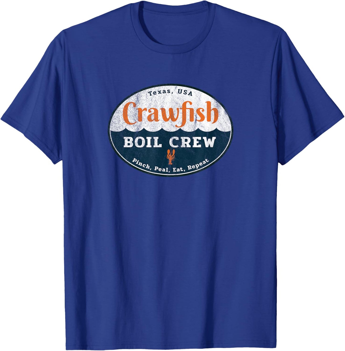 Crawfish Boil Crew Louisiana Retro Food Festival Crayfish T-Shirt - T-Shirt | Royal