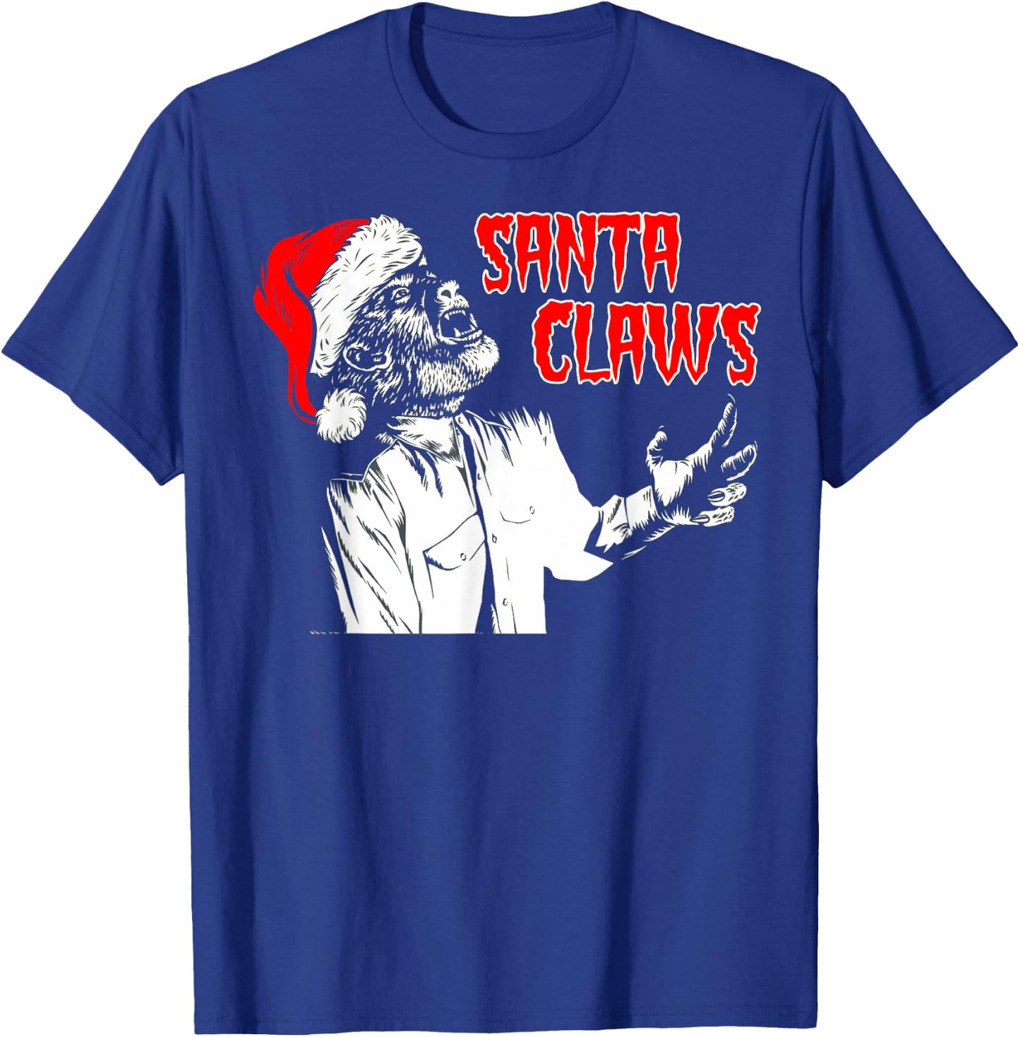 Universal Monsters Werewolf Santa Claws T-Shirt - T-Shirt | Royal