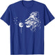 Retro Blowing Wishes Lion Blowing Dandelion Animal Leo Lion T-Shirt - T-Shirt | Royal