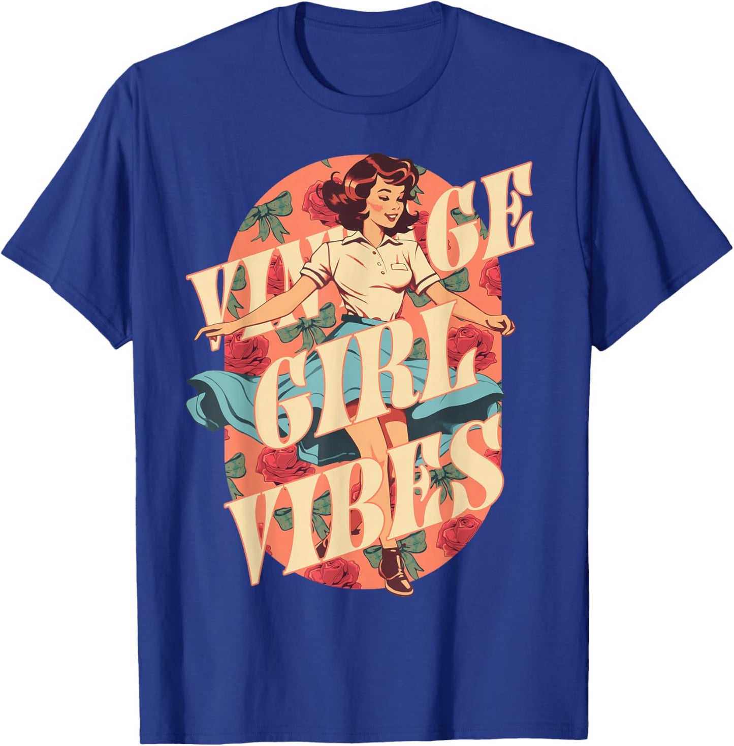 Girlhood Childhood Memory Throwback Innocent 80s 90s Girls T-Shirt - T-Shirt | Royal