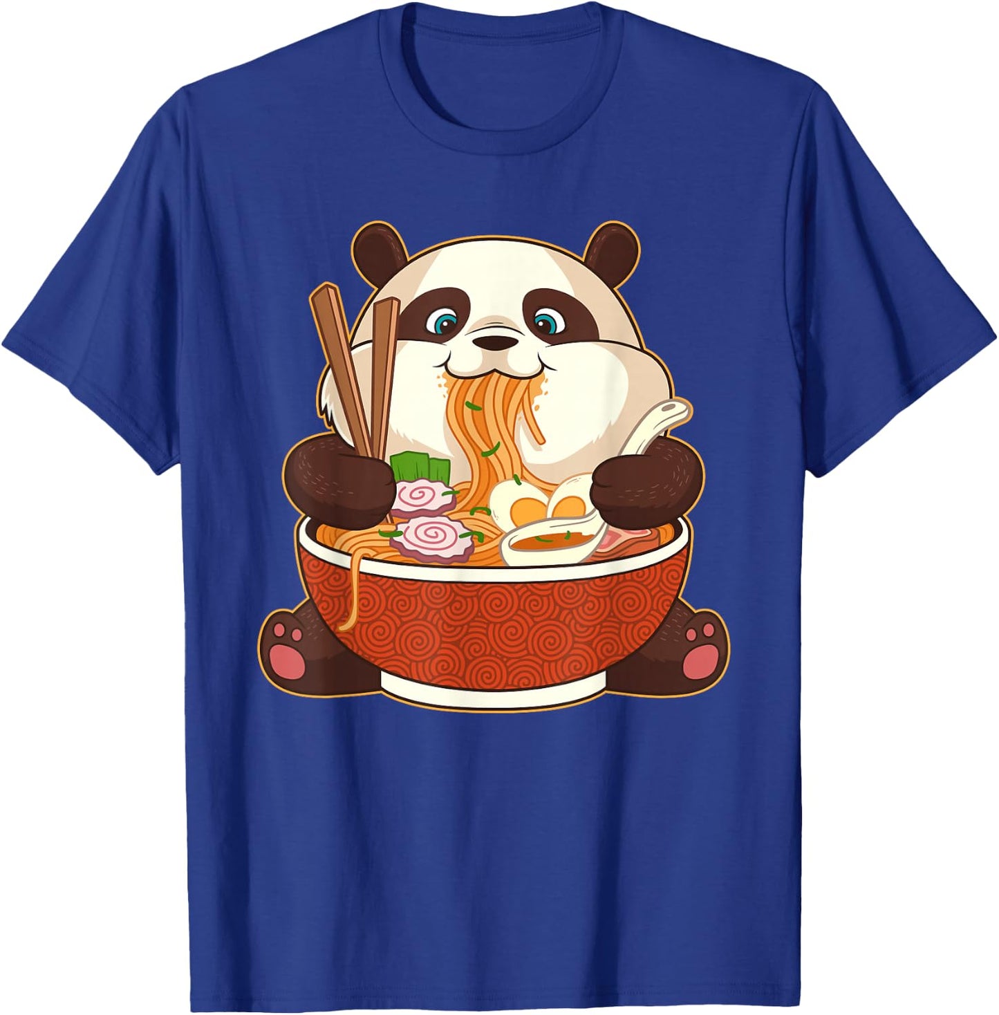 Kawaii Cute Anime Panda Otaku Japanese Ramen Noodle T-Shirt - T-Shirt | Royal