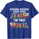 Chugga Chugga Choo Choo I'm 2 Trains Birthday For Toddlers T-Shirt - T-Shirt | Royal