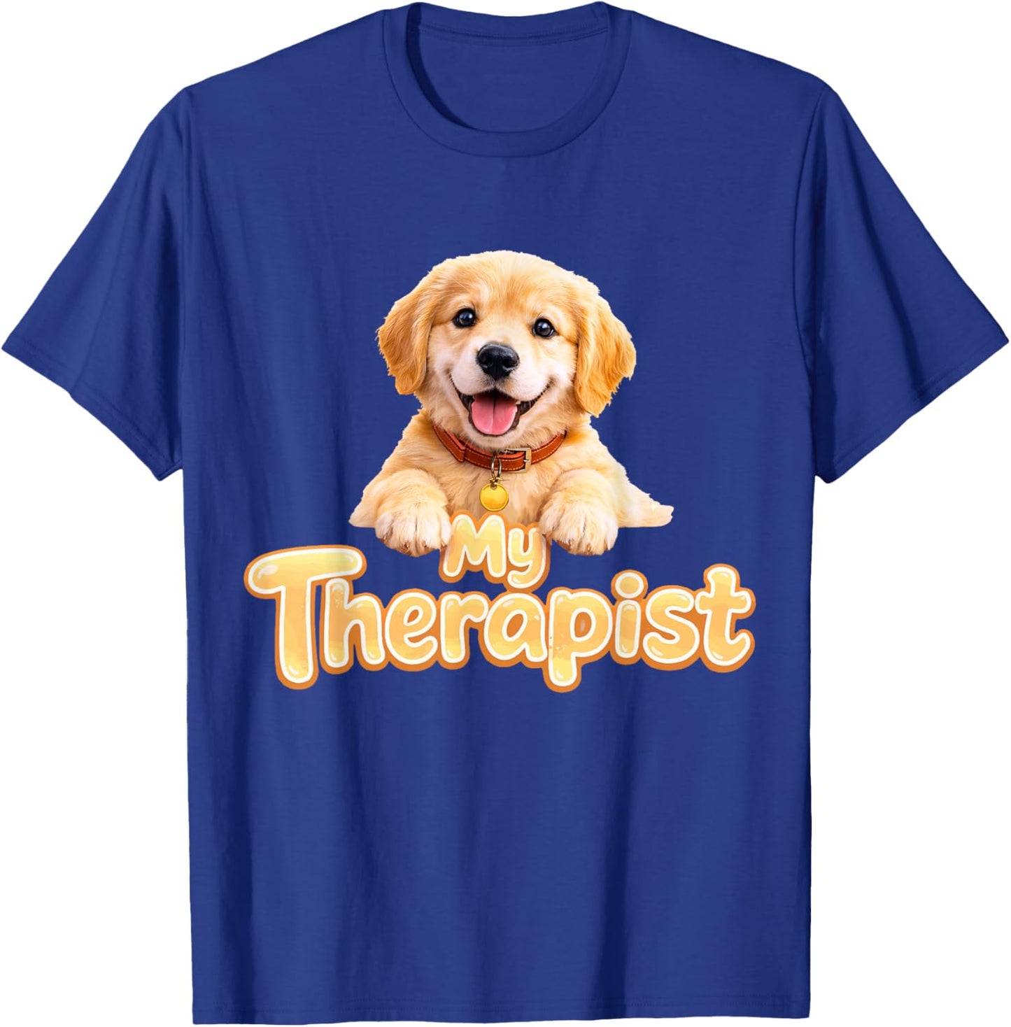 Golden Retriever My Therapist T-Shirt - T-Shirt | Royal