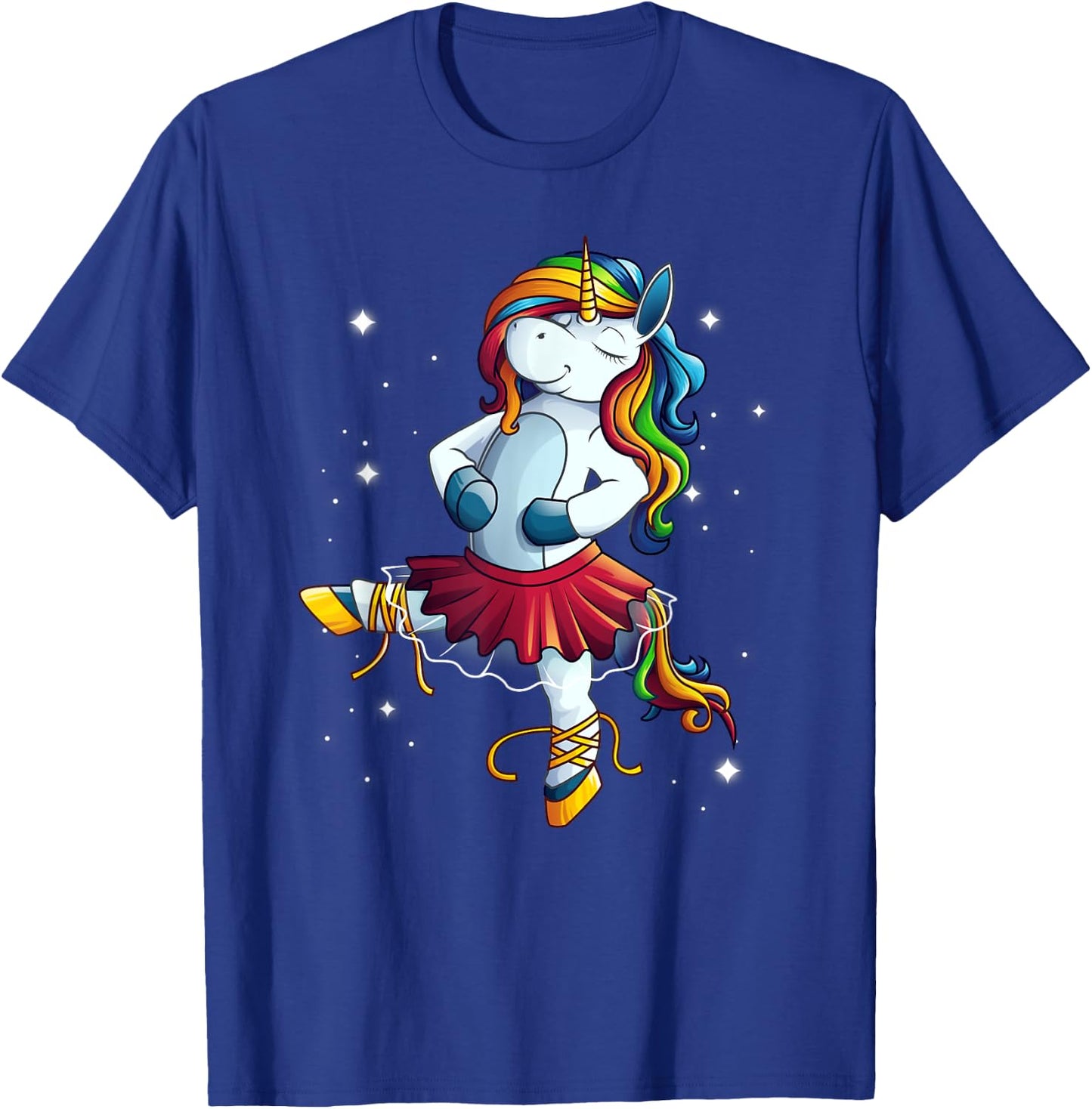 Cool Ballet Dancer Unicorn | Funny Classical Dancing Gift T-Shirt - T-Shirt | Royal