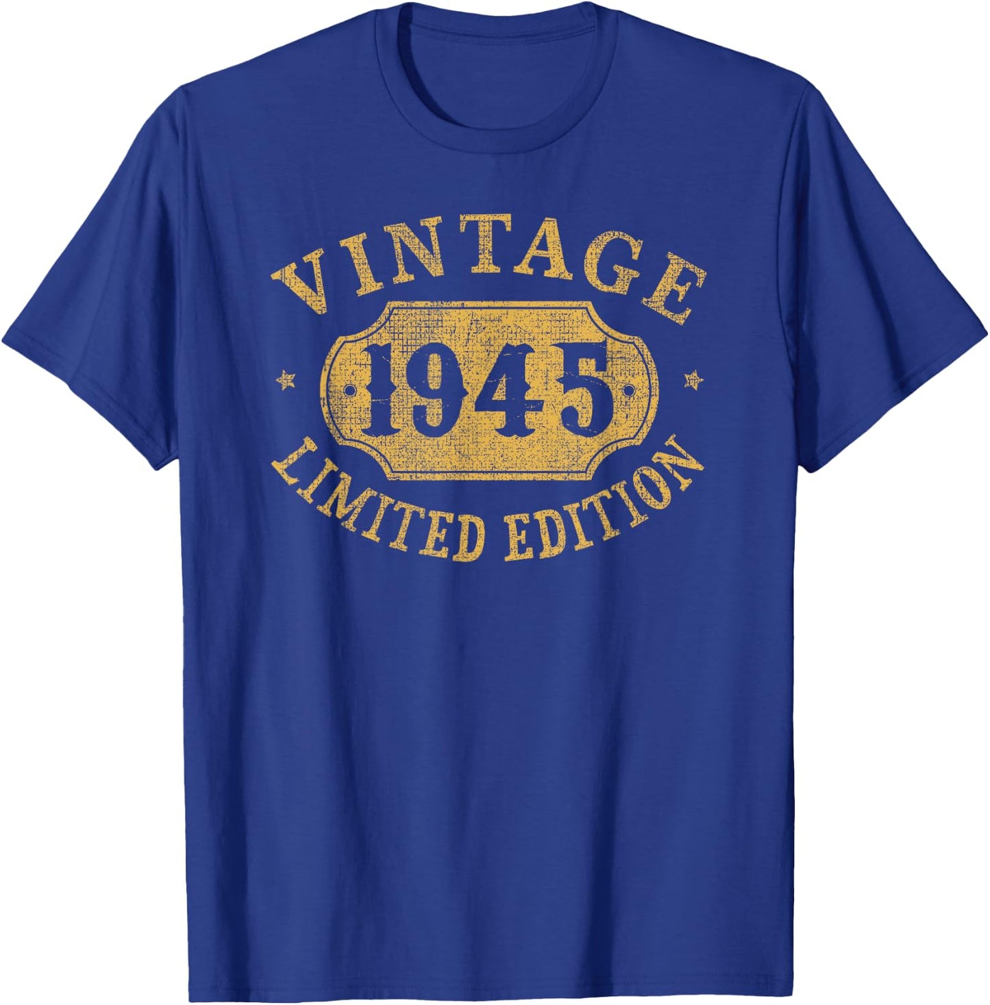 80th Birthday Women 80 Year Old Men Funny 1945 80 Year Old T-Shirt - T-Shirt | Royal