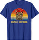 Best Cat Aunt Ever Family Retro Vintage Cat Aunt Gift Women T-Shirt - T-Shirt | Royal