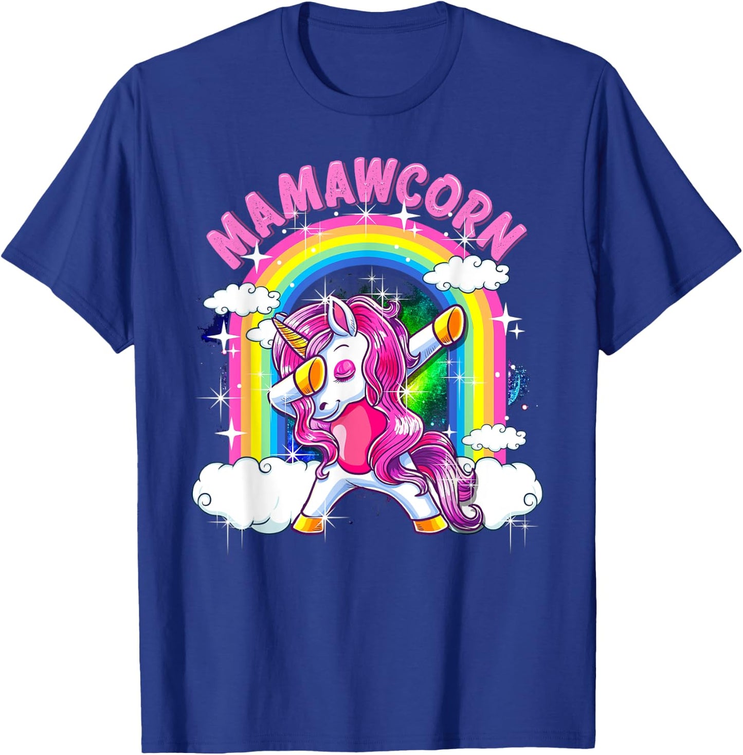 Mamawcorn Shirt Dabbing Unicorn Cute Mamaw Gifts T-Shirt - T-Shirt | Royal
