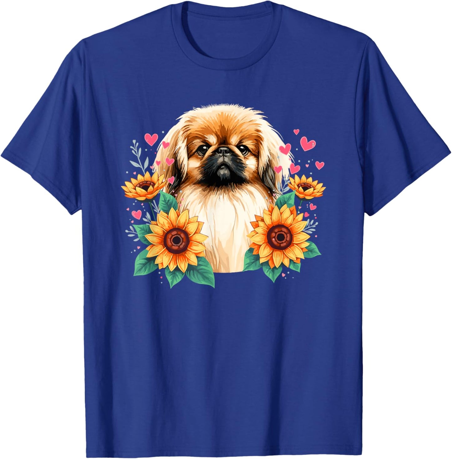 Sunflowers Pekingese Pekingeses T-Shirt - T-Shirt | Royal