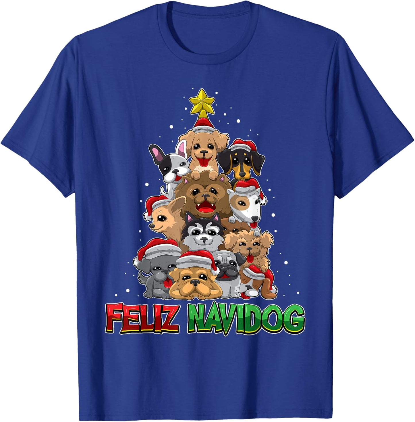 Feliz Navidog - Feliz Navidad - Christmas For Dog Lovers Men Women Kids T-Shirt - T-Shirt | Royal