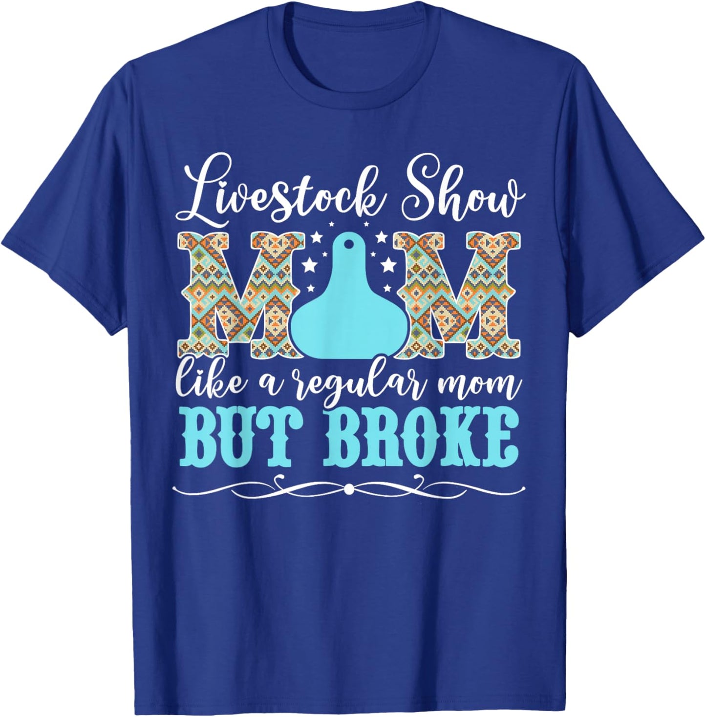 Livestock Show Mom Definition Livestock Show Mama T-Shirt - T-Shirt | Royal