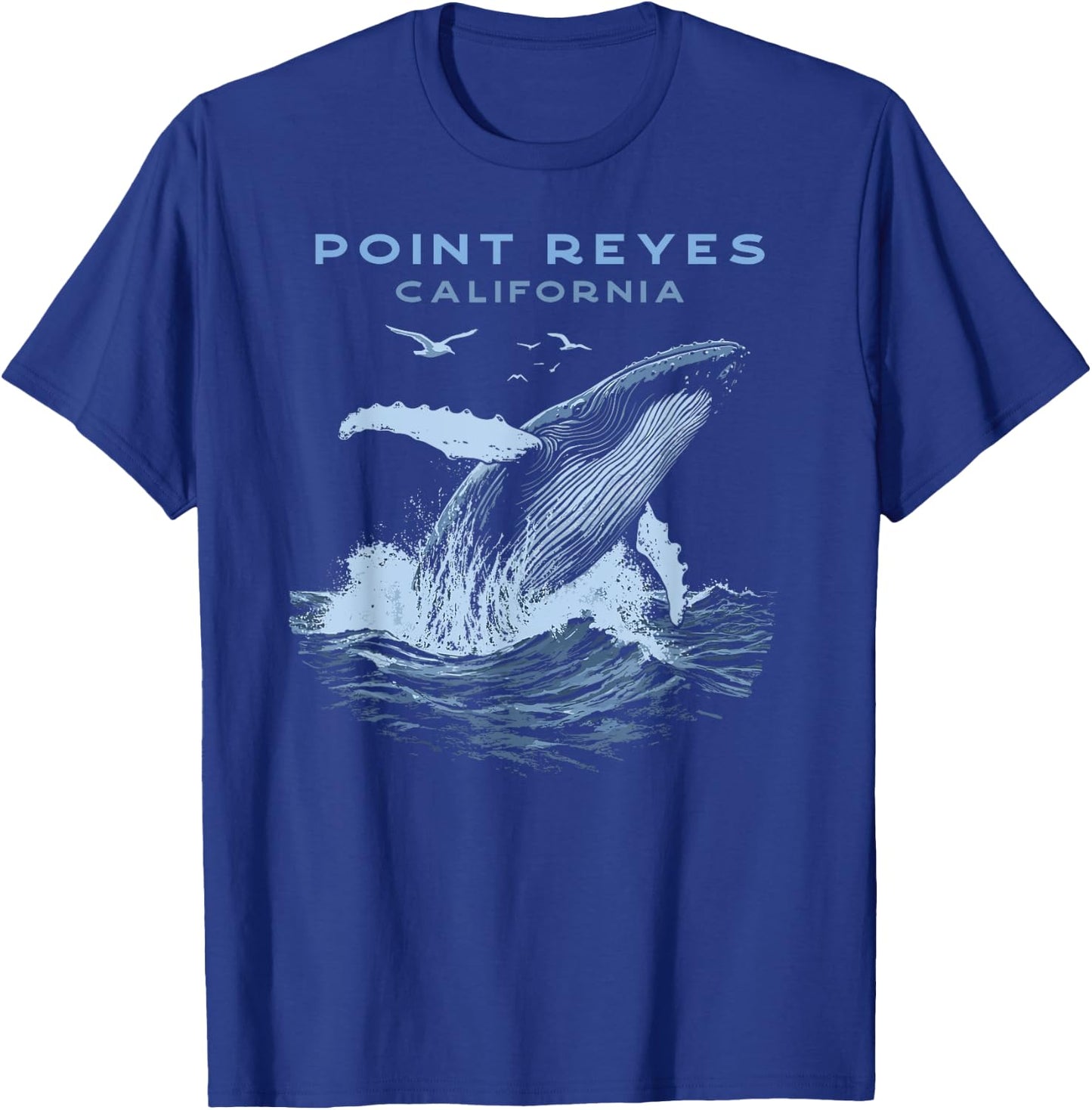 Point Reyes California Humpback Whale T-Shirt - T-Shirt | Royal