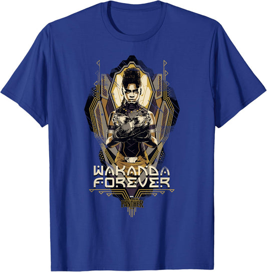 Marvel Black Panther Wakanda Forever Shuri Shield T-Shirt - T-Shirt | Royal
