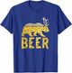Beer Bubbles Bear+Deer=Beer Bear Antlers T-Shirt - T-Shirt | Royal