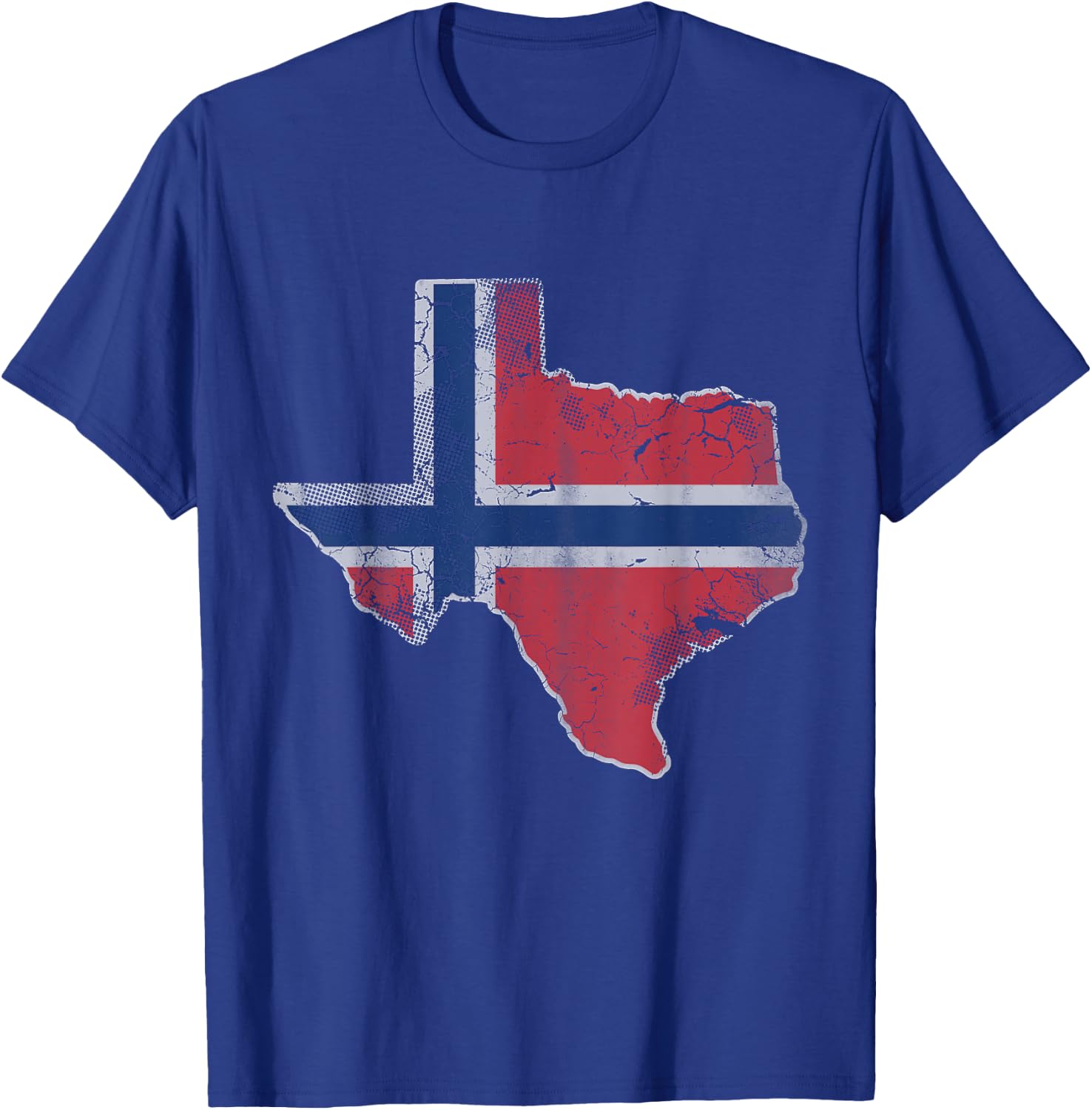 Texas Norwegian Flag Norge Norway Men Women Kids T-Shirt - T-Shirt | Royal