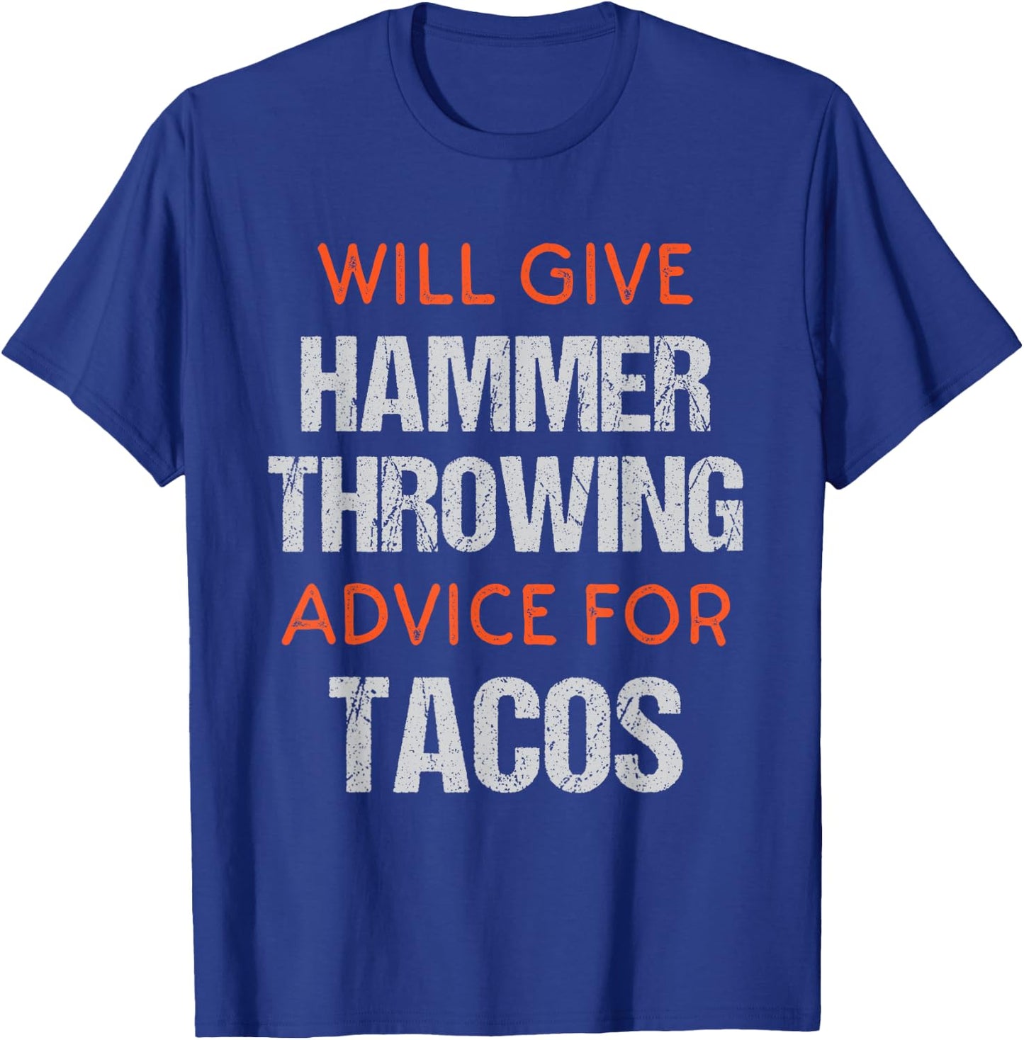 Track Funny Field Event Hammer Throwing Throwers T-Shirt - T-Shirt | Royal