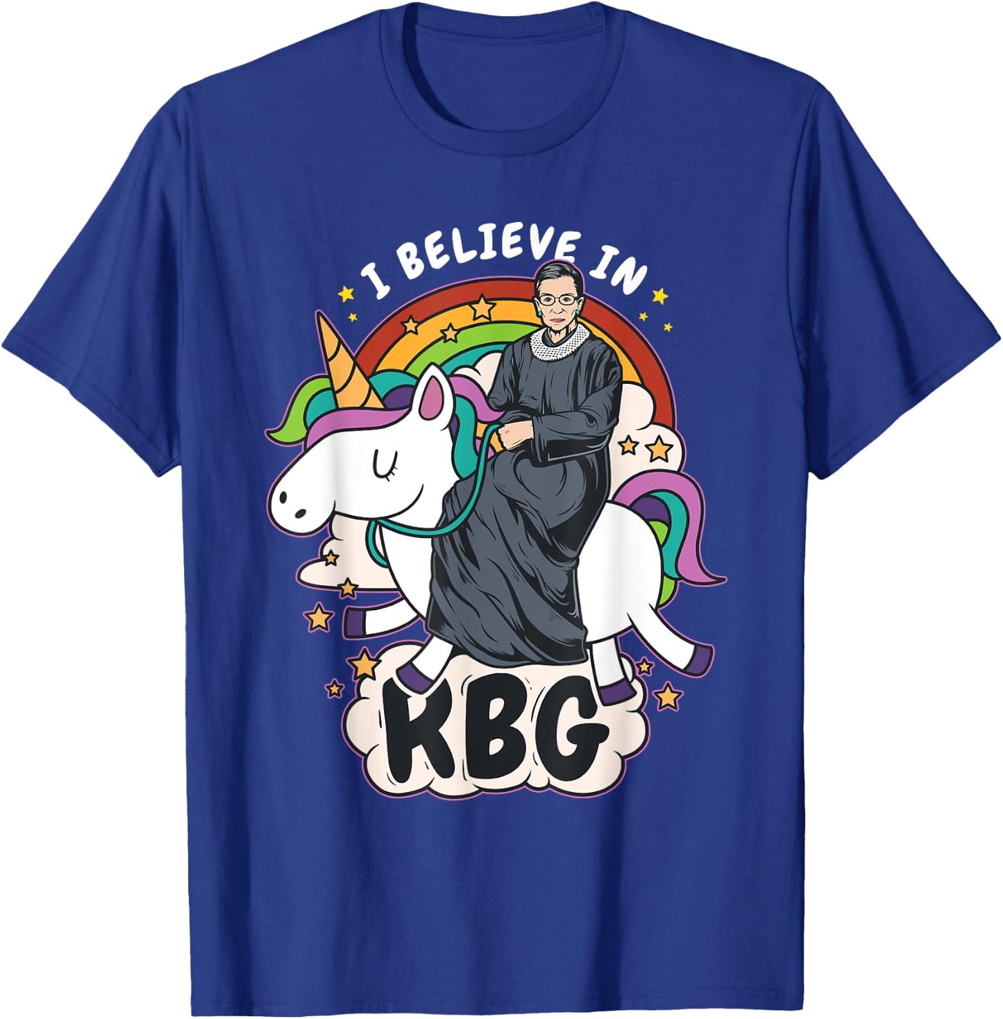 I Believe In RBG Unicorn Feminist T-Shirt - T-Shirt | Royal
