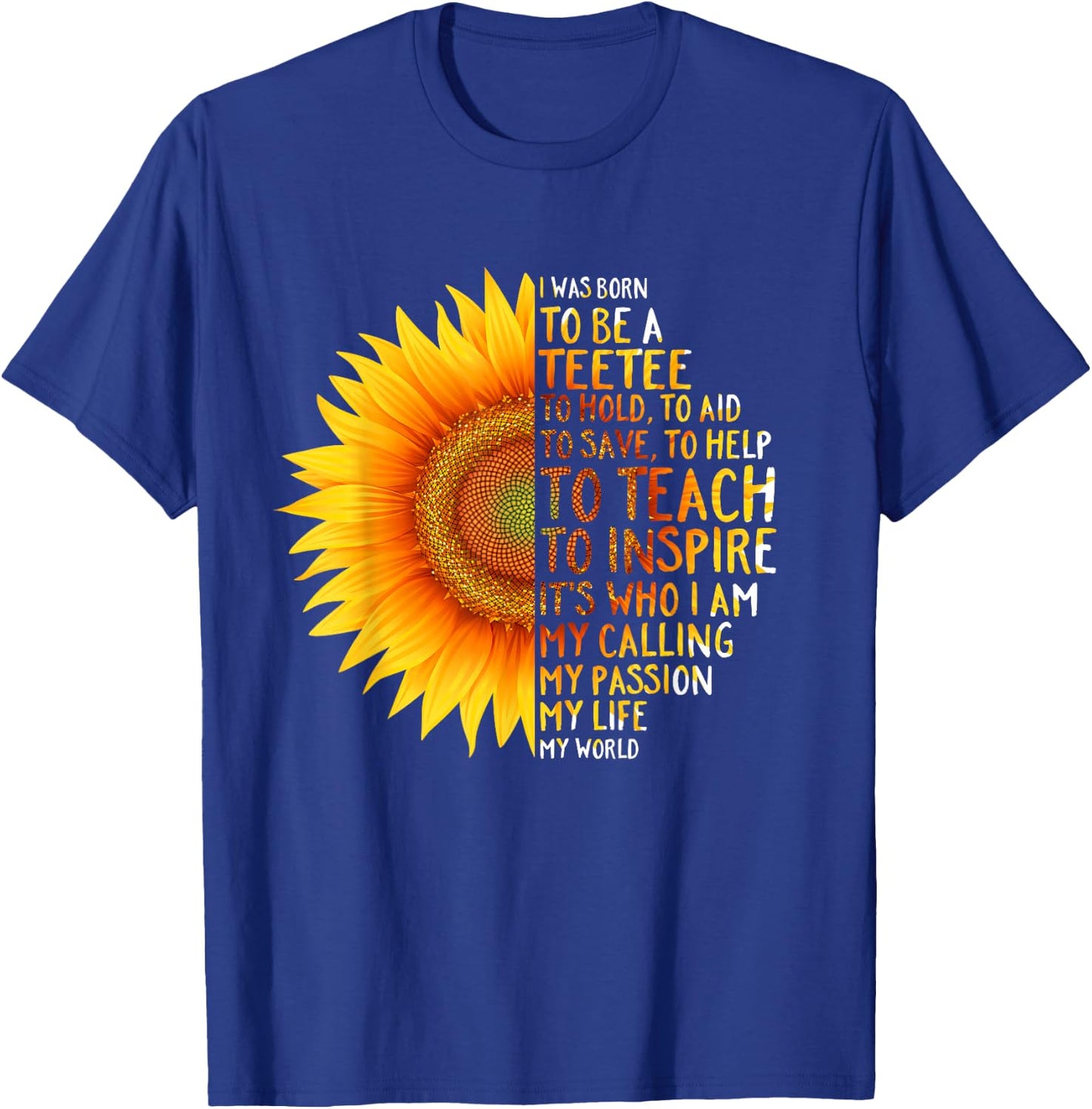 TEETEE - I was born to be a TEETEE - Grandma gift T-Shirt - T-Shirt | Royal