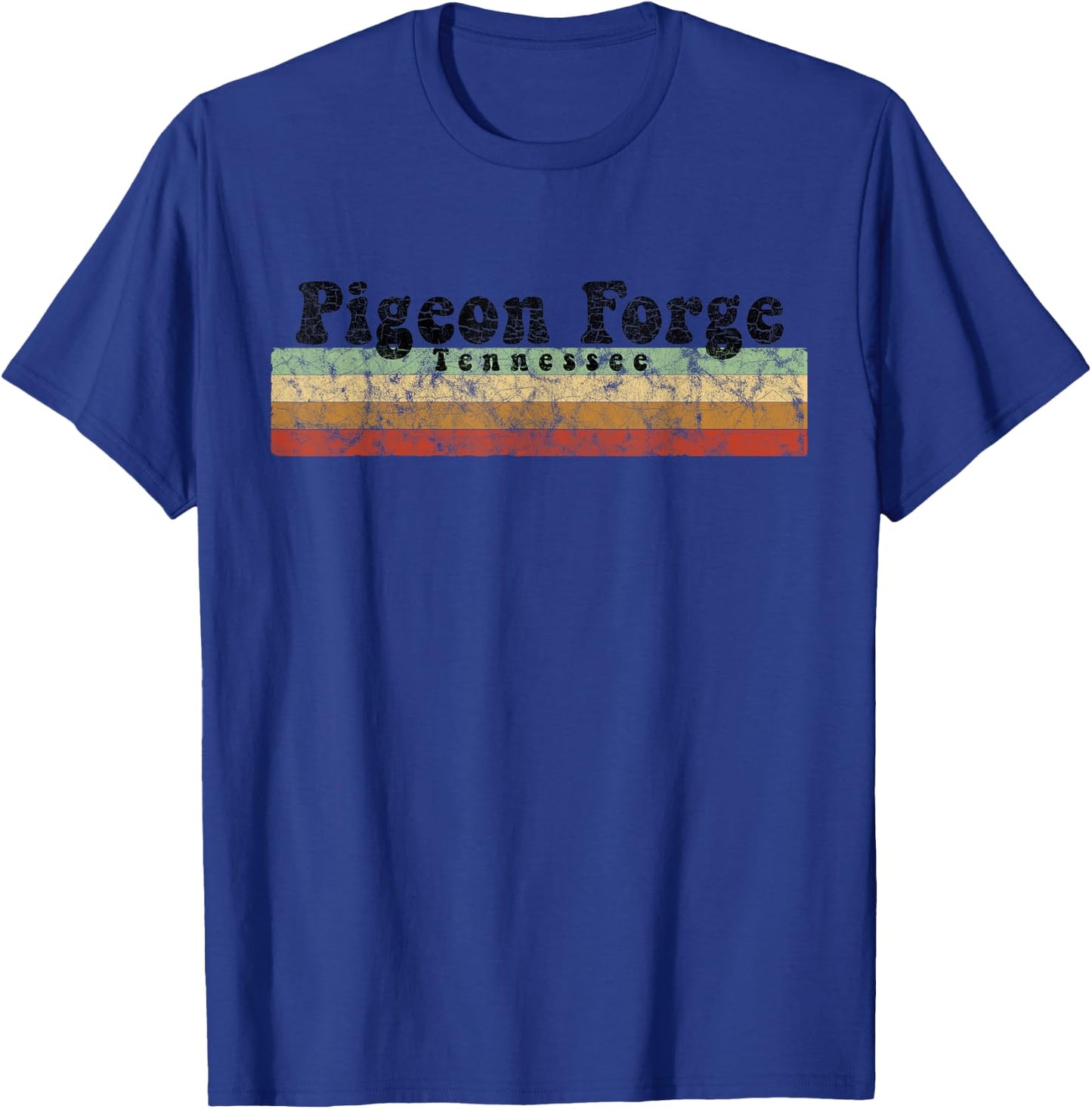Vintage 1980s Style Pigeon Forge, Tennessee T-Shirt - T-Shirt | Royal