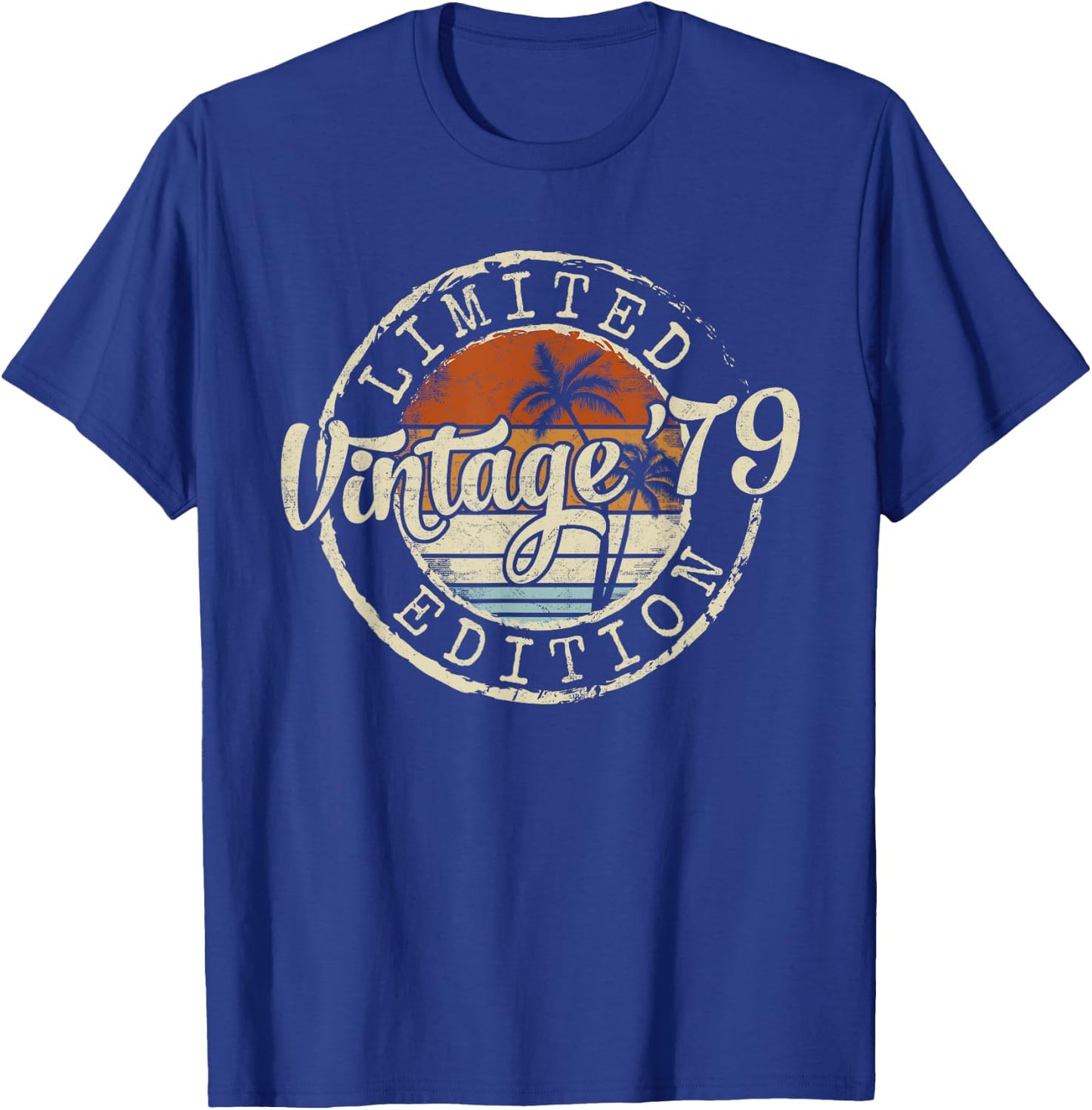 Vintage 1979 46th Birthday Gifts 46 Year Old Women T-Shirt - T-Shirt | Royal