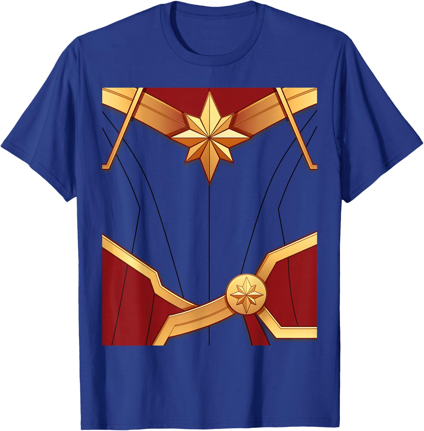 Marvel Captain Marvel Carol Danvers Costume T-Shirt - T-Shirt | Royal