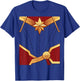 Marvel Captain Marvel Carol Danvers Costume T-Shirt - T-Shirt | Royal