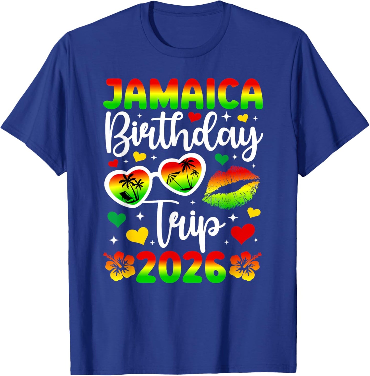 Jamaica Birthday Trip 2026 Birthday Travel Jamaica Vacation T-Shirt - T-Shirt | Royal