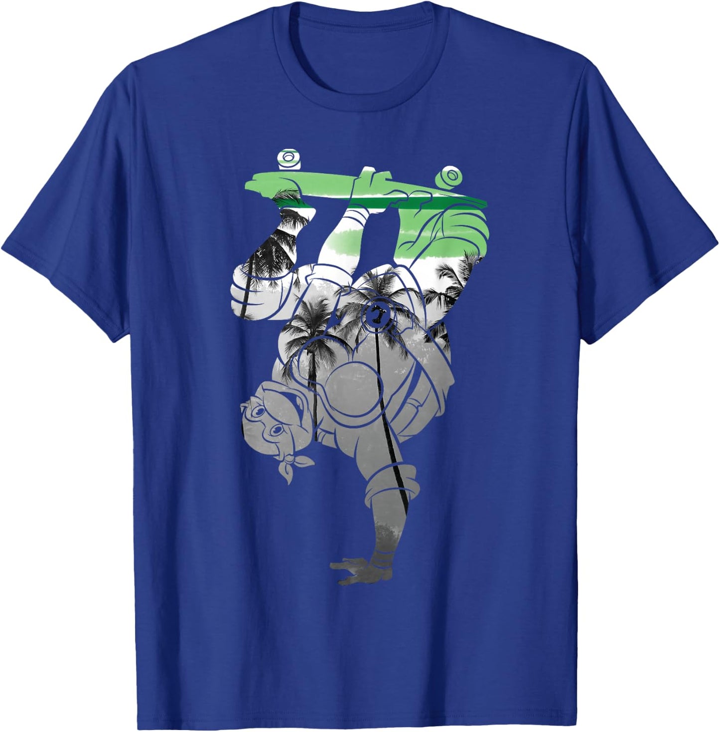Teenage Mutant Ninja Turtles Leonardo Tropical T-Shirt - T-Shirt | Royal