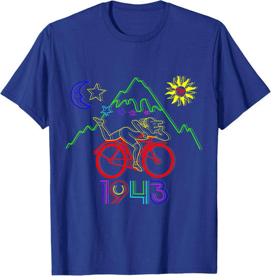 Bicycle Day 1943 LSD Creator Acid Trip T Shirt T-Shirt - T-Shirt | Royal