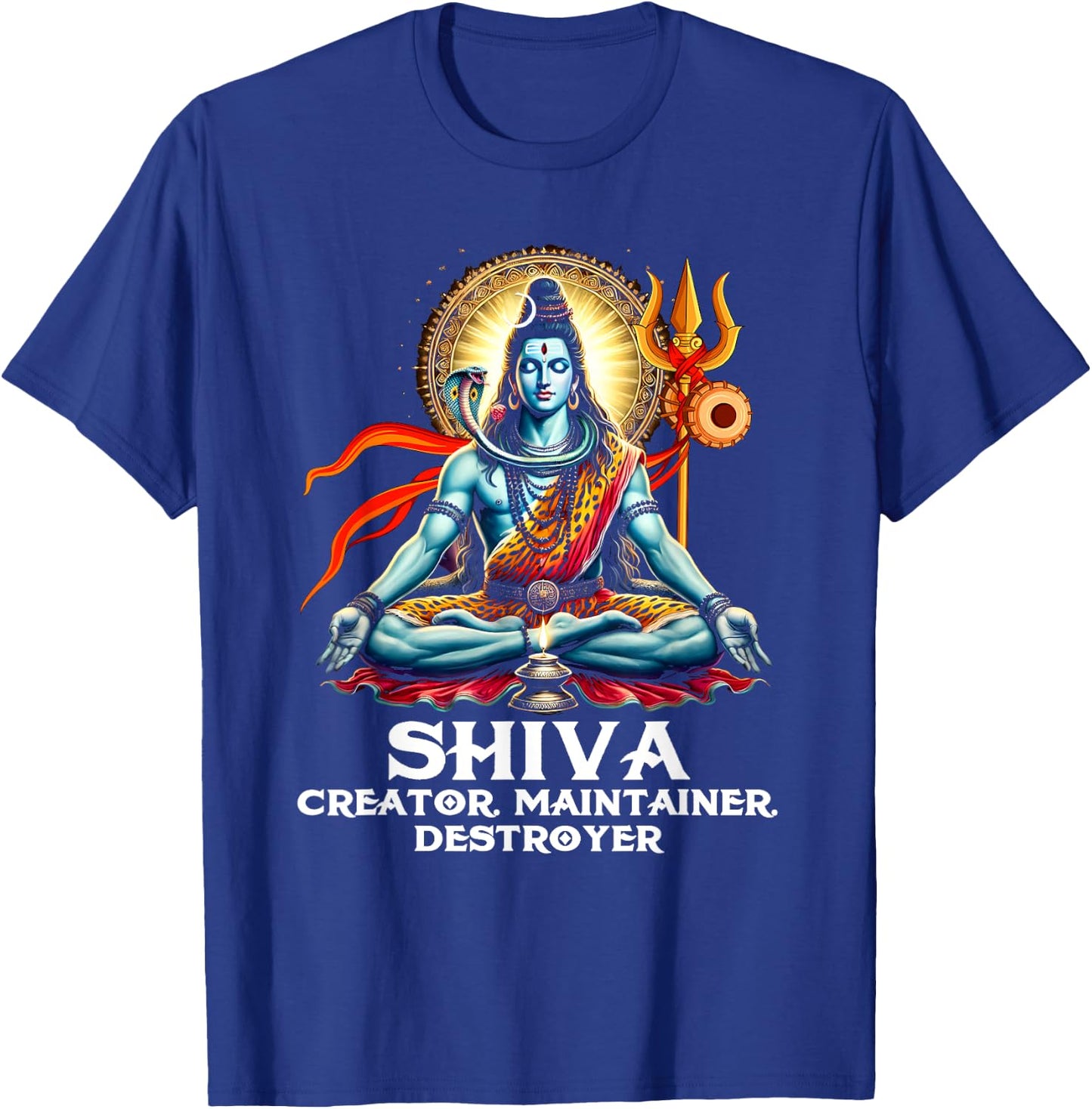 Shiva Hindu God Spiritual Shiva Creator Maintainer Destroyer T-Shirt - T-Shirt | Royal