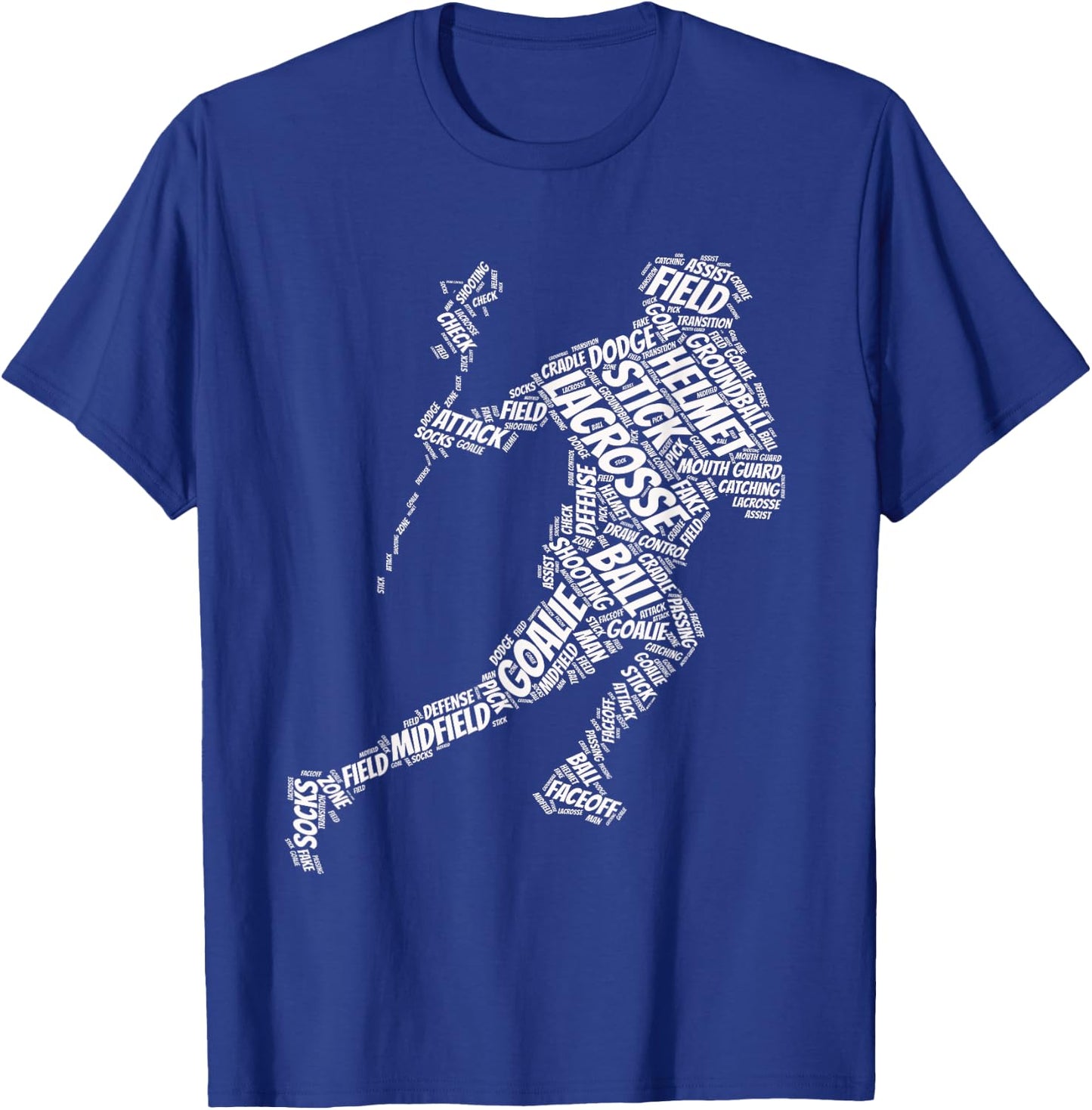 lacrosse sticks for boys Sports & Fitness cool Novelty T-Shirt - T-Shirt | Royal