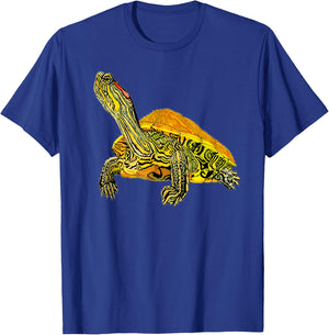 Red-Eared Slider Turtle Shirt - Gift Turtle Lovers T-Shirt - T-Shirt | Royal