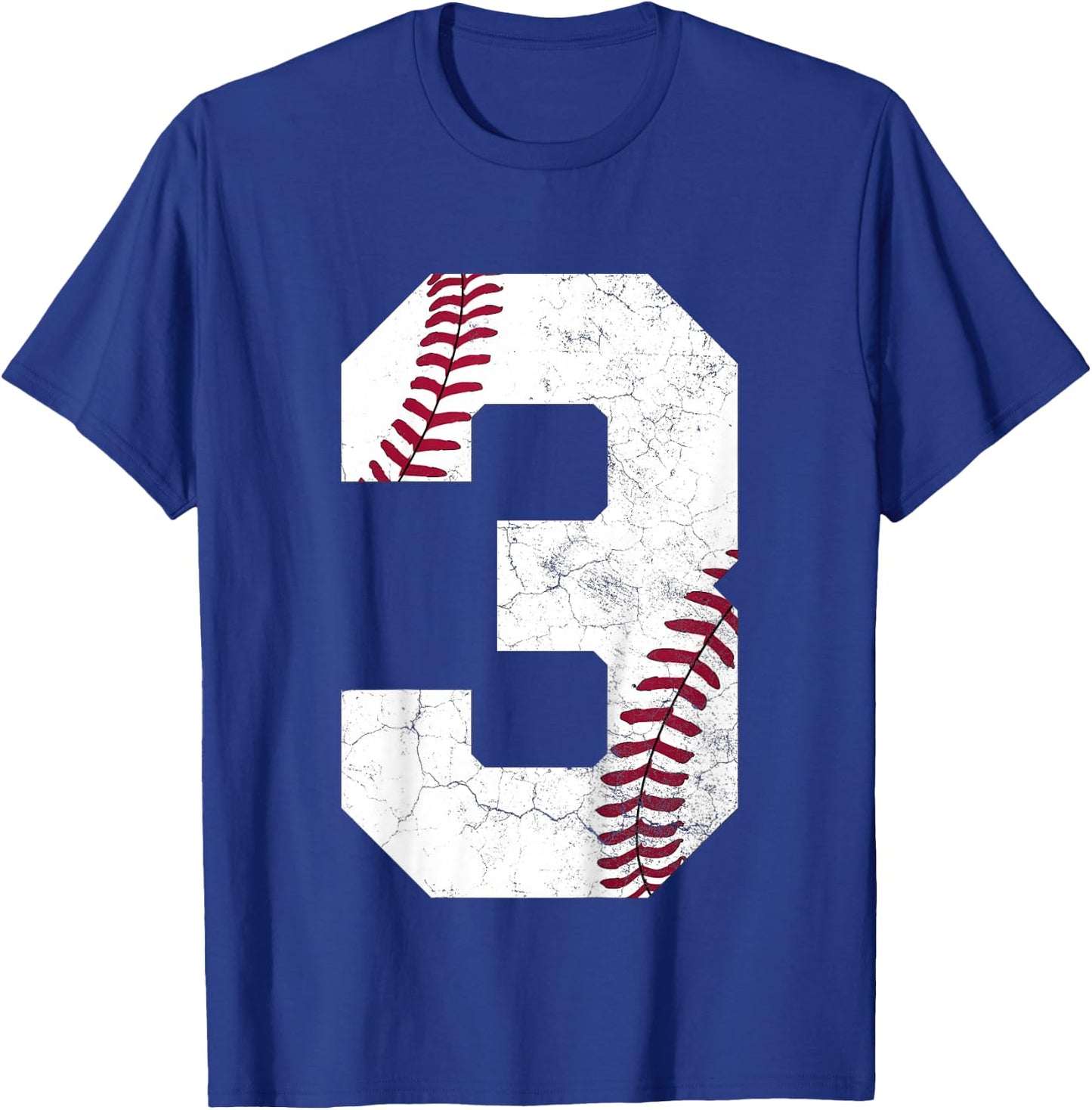 Kids 2022 3rd Birthday Baseball Boys Kids Three 3 Years Gift T-Shirt - T-Shirt | Royal