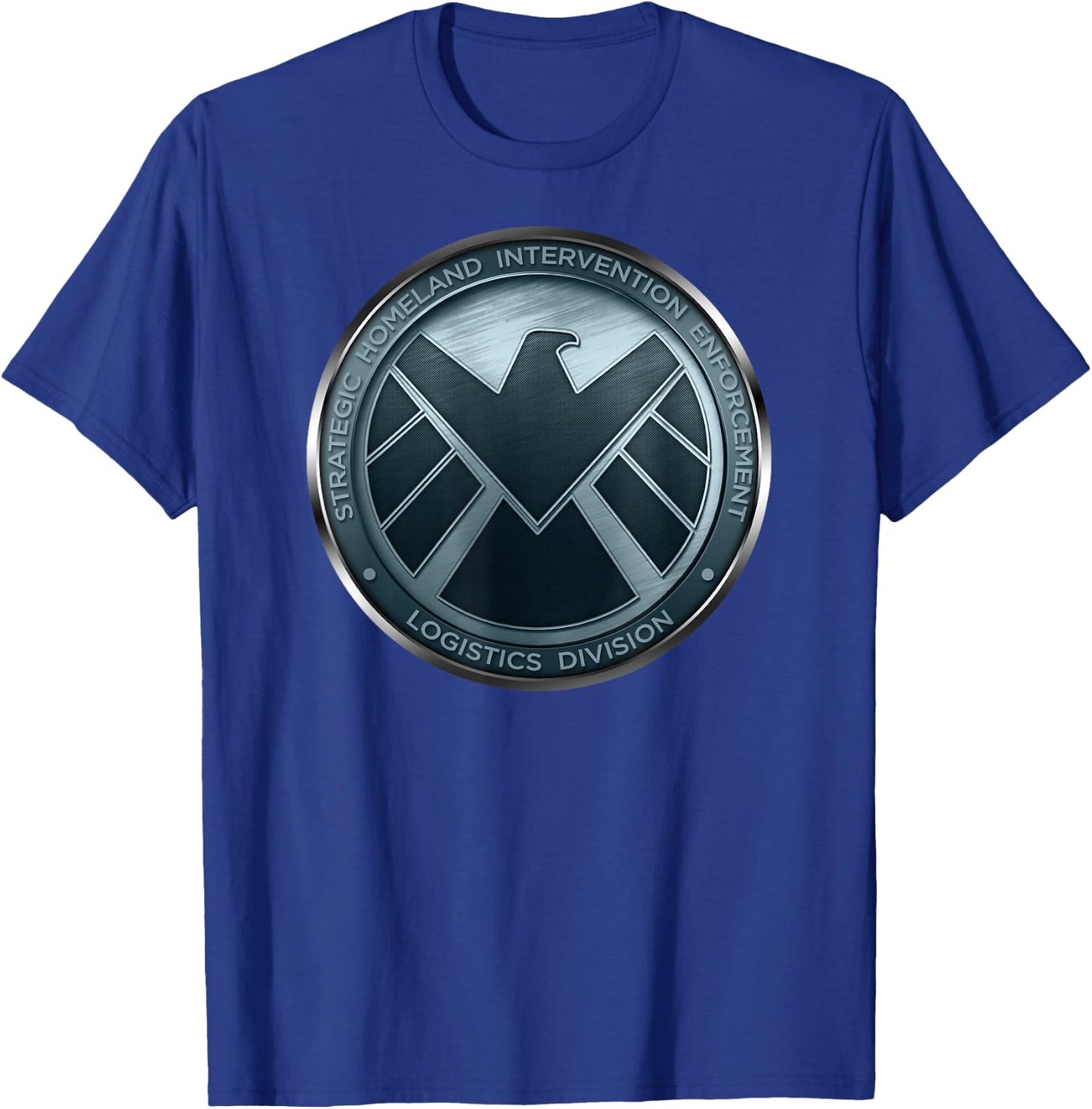 Marvel Agents of S.H.I.E.L.D. Eagle Shimmer Badge T-Shirt - T-Shirt | Royal