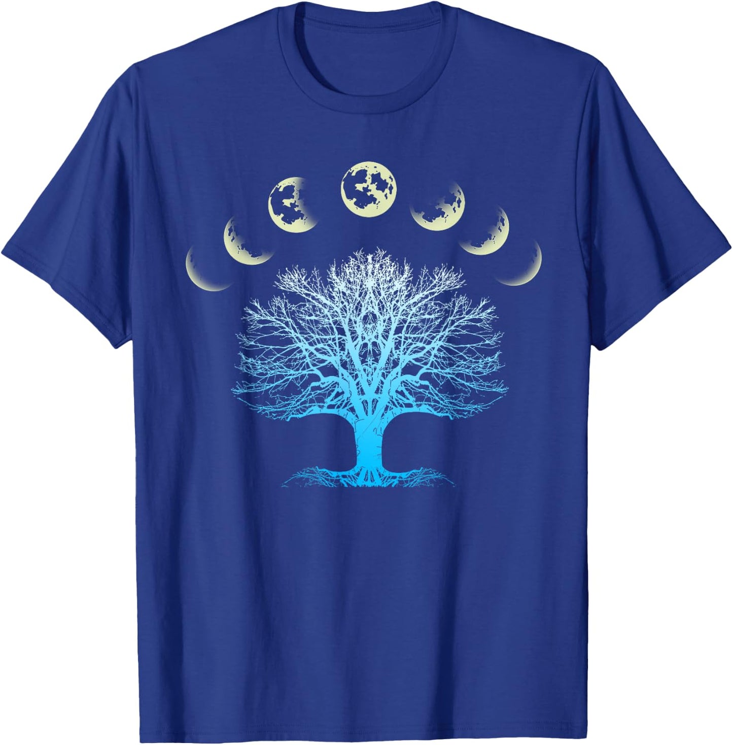 Tree Of Life Spiritual Shirt Moonphases for Yoga T-Shirt - T-Shirt | Royal