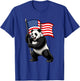 American Flag Panda Bear 4th of July T-Shirt - T-Shirt | Royal