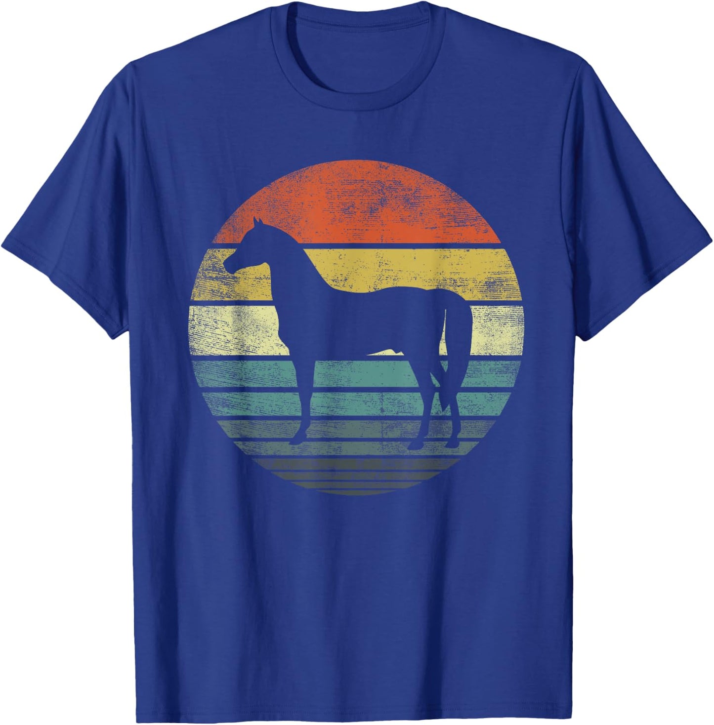Horse Lover Gifts Horseback Riding Equestrian Retro Vintage T-Shirt - T-Shirt | Royal