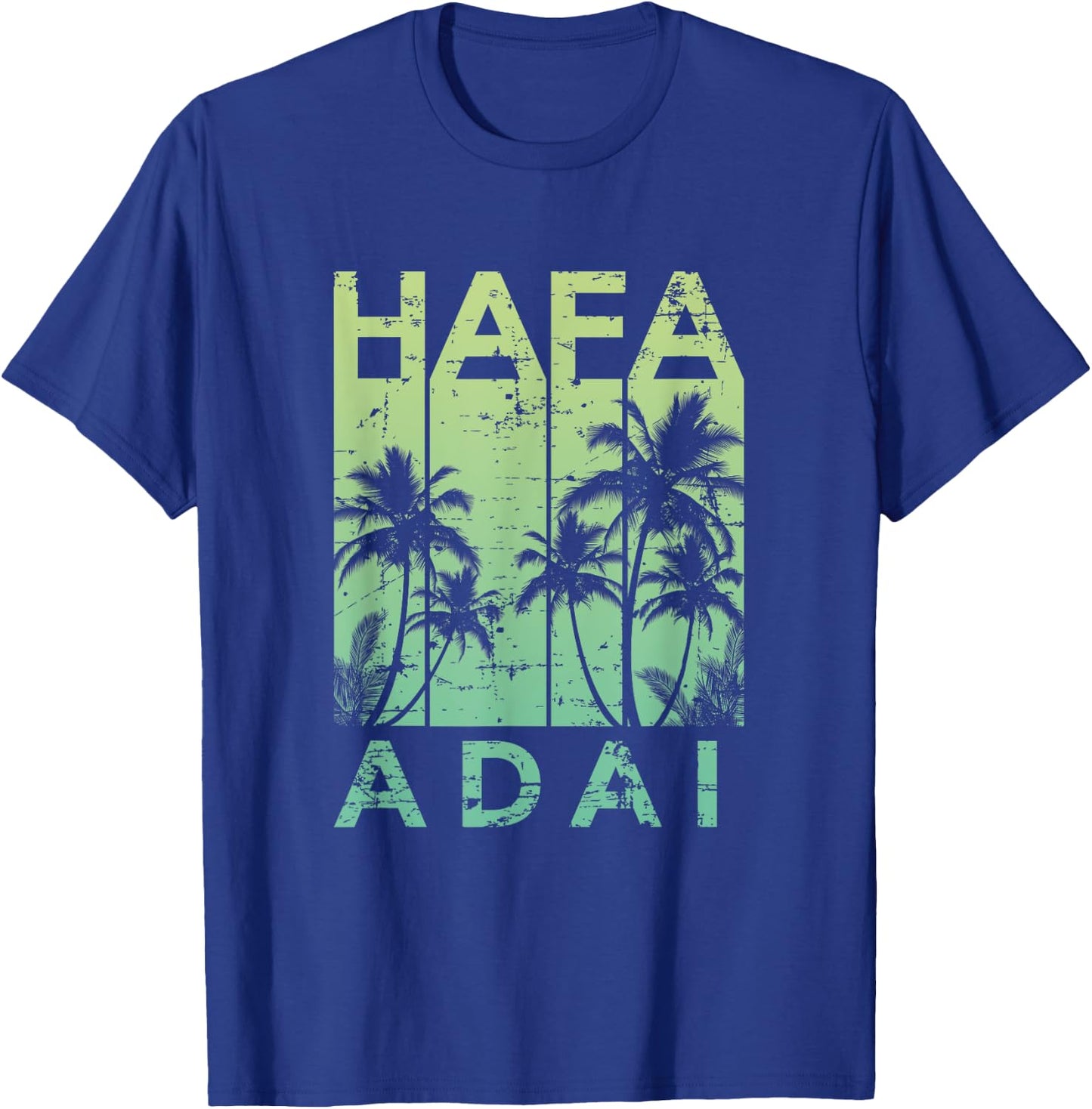 Hafa Adai Guam Vintage 1970s Throwback T-Shirt - T-Shirt | Royal