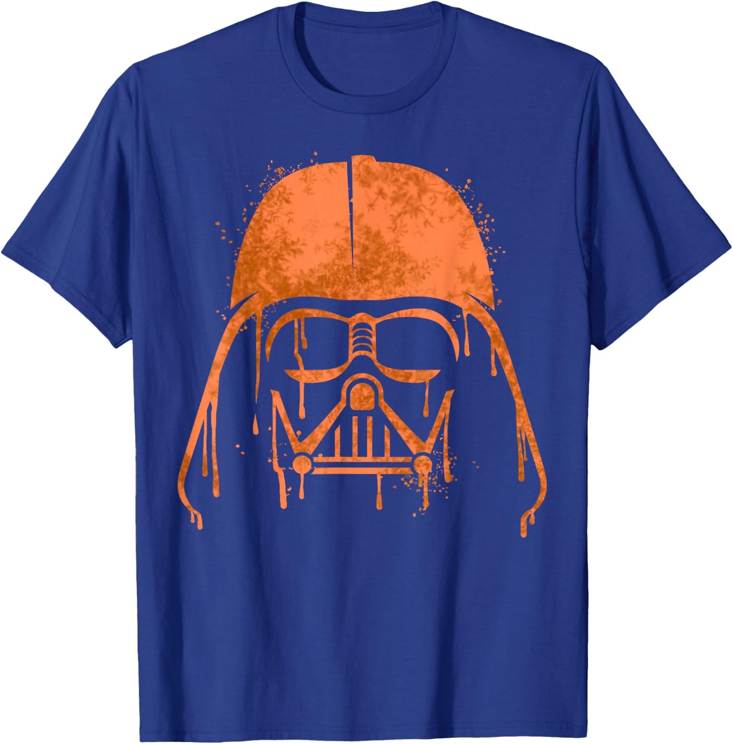 Star Wars Darth Vader Orange Helmet Drip Halloween T-Shirt - T-Shirt | Royal