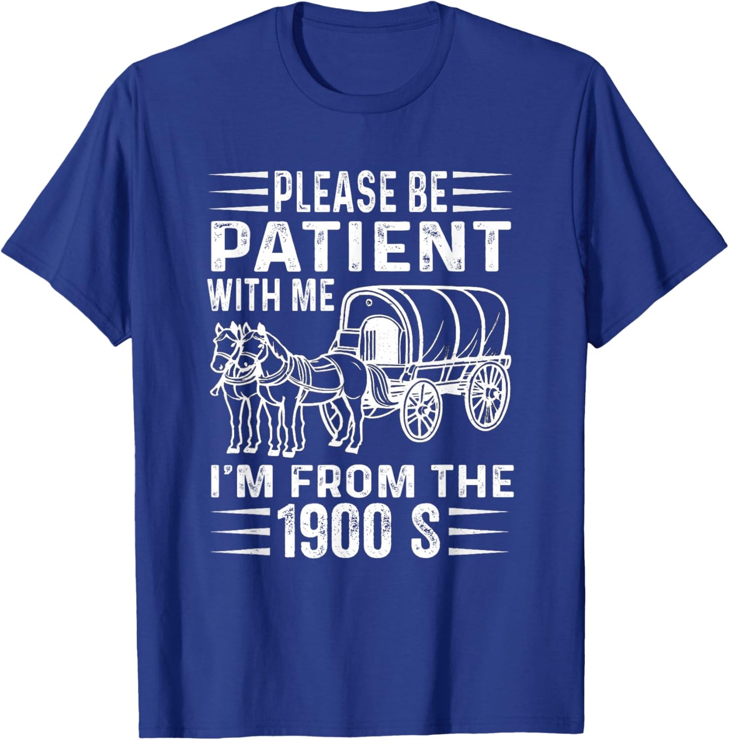 Please Be Patient with Me 1900s Humorous Saying T-Shirt - T-Shirt | Royal