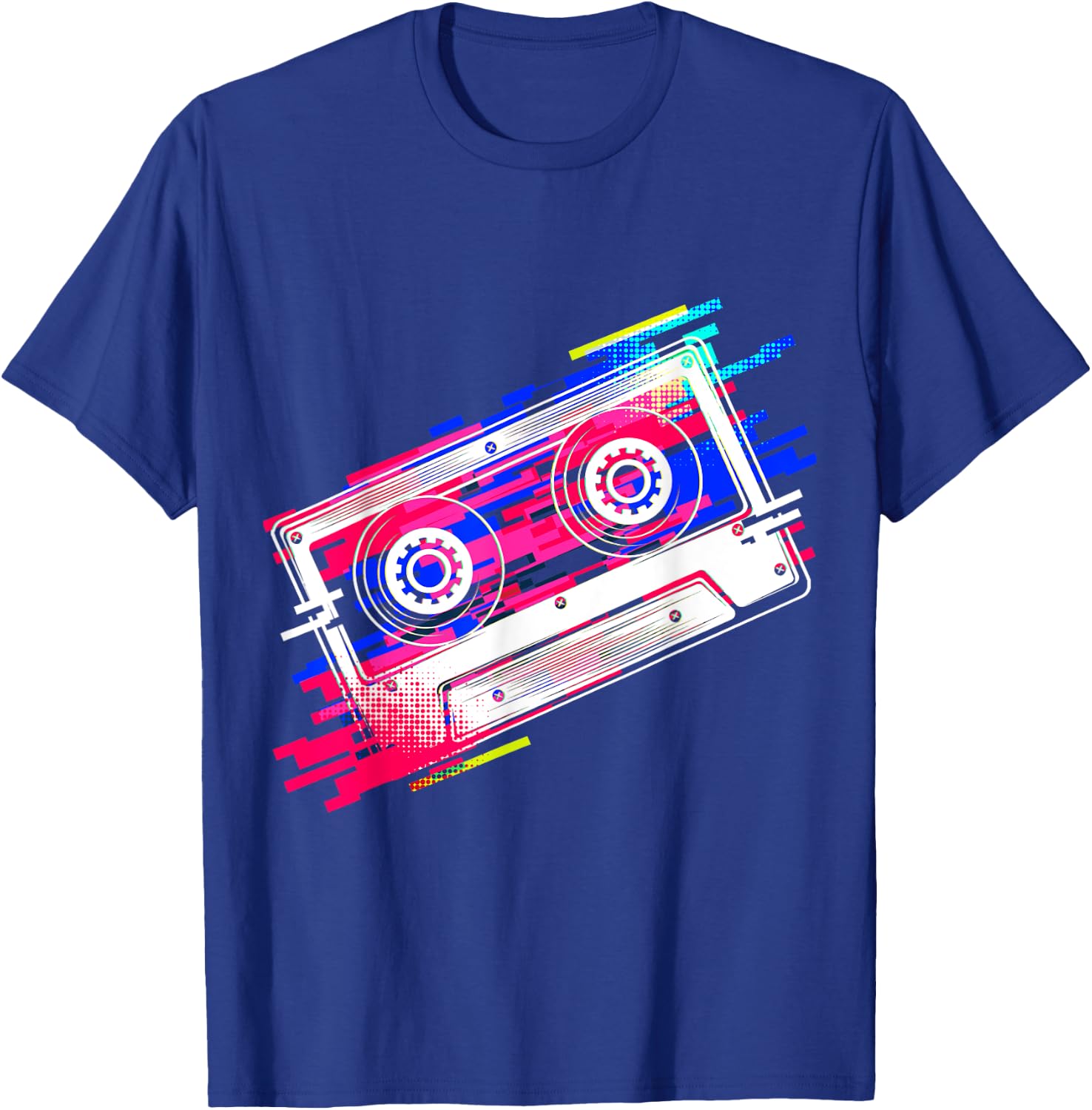 Vintage Retro Music Cassette Tapes Mixtape 80s and 90s T-Shirt - T-Shirt | Royal