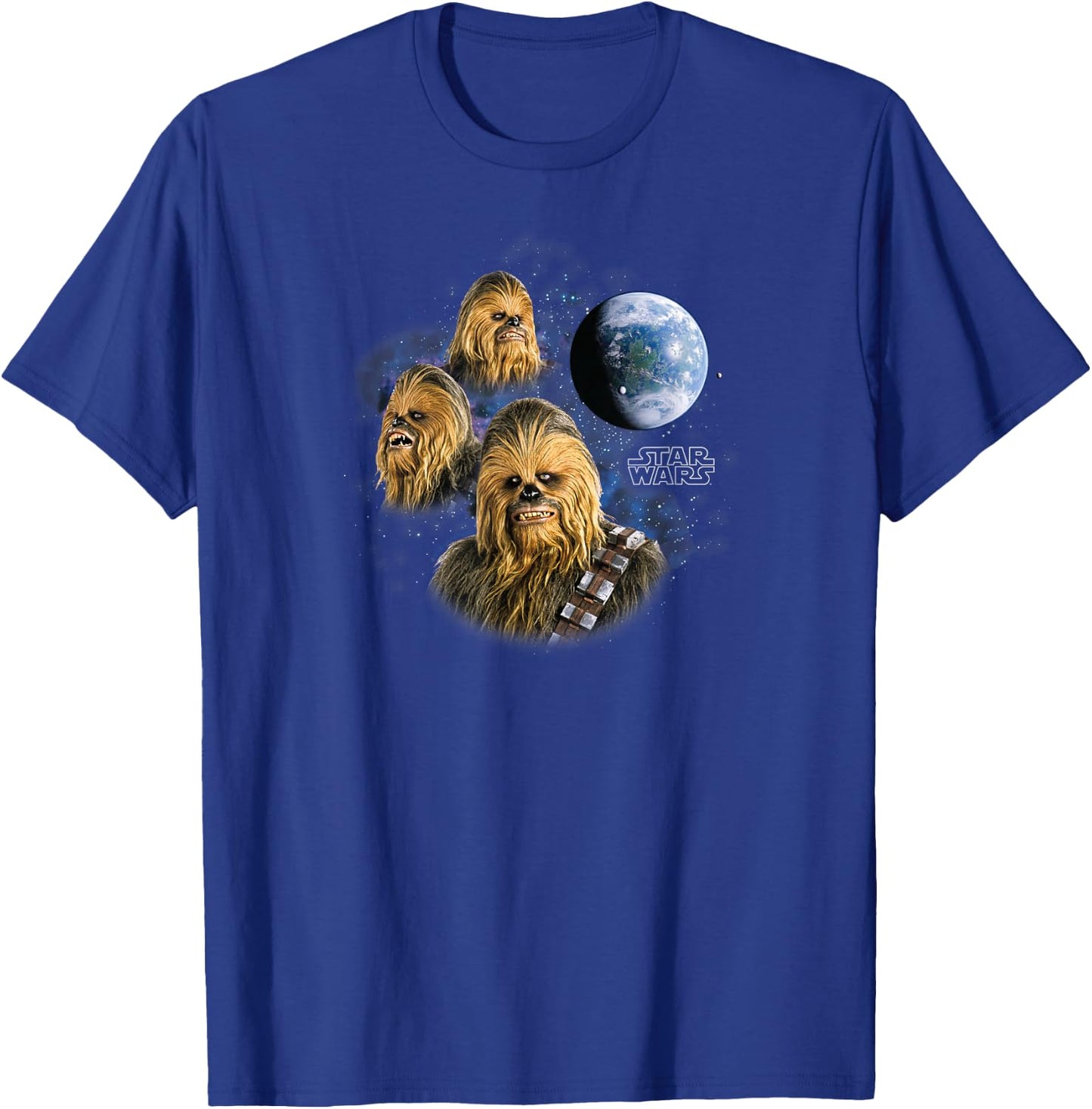 Star Wars - 3 Chewbacca Moon T-Shirt - T-Shirt | Royal