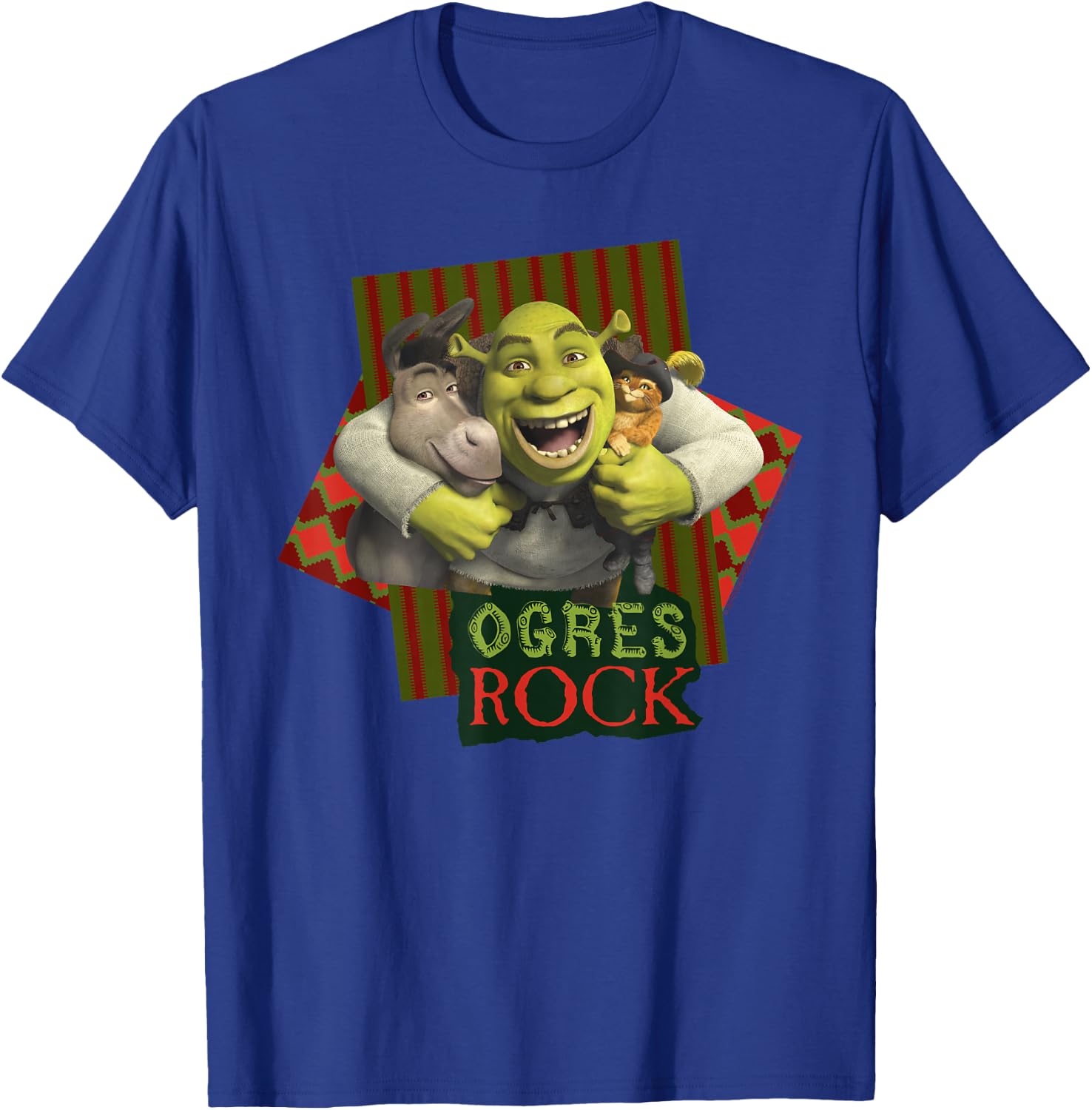 Shrek The Third Ogres Rock Best Friends Group T-Shirt - T-Shirt | Royal