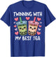Twinning with My Best Tea Bestie Spirit Week Twins Day T-Shirt - T-Shirt | Royal