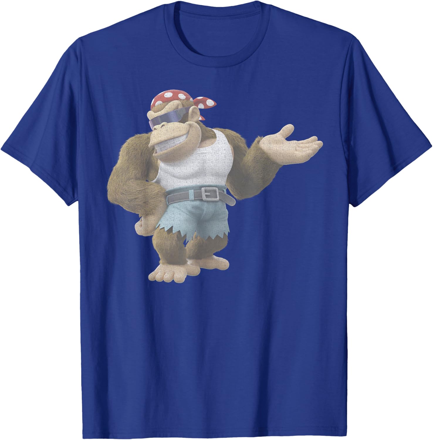 Nintendo Donkey Kong Country Funky Kong Simple T-Shirt - T-Shirt | Royal