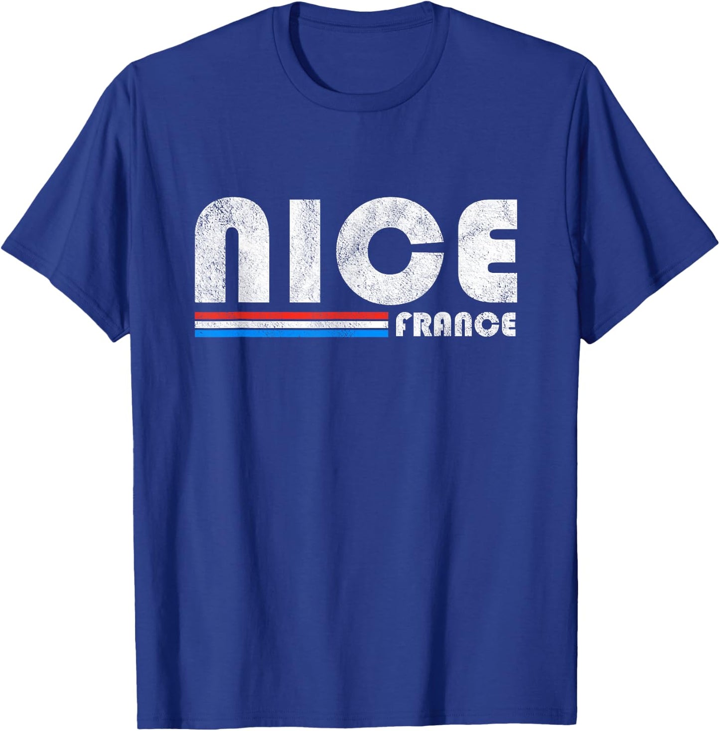 Nice France Retro Vintage Travel Vacation Gift T-Shirt - T-Shirt | Royal